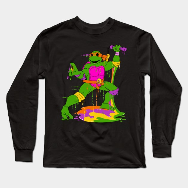 Melting Teenage Mutant Ninja Turtles Long Sleeve T-Shirt by karutees